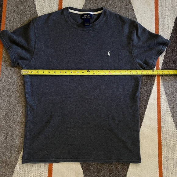 Polo Ralph Lauren Waffle Knit Tee Shirt in Gray Size XL - Picture 5 of 7